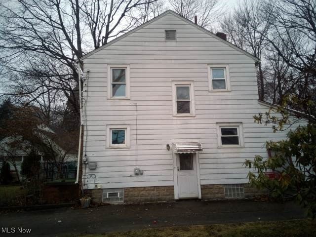 view of rear view of property