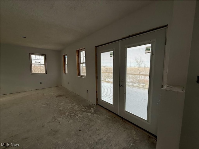 doorway with french doors