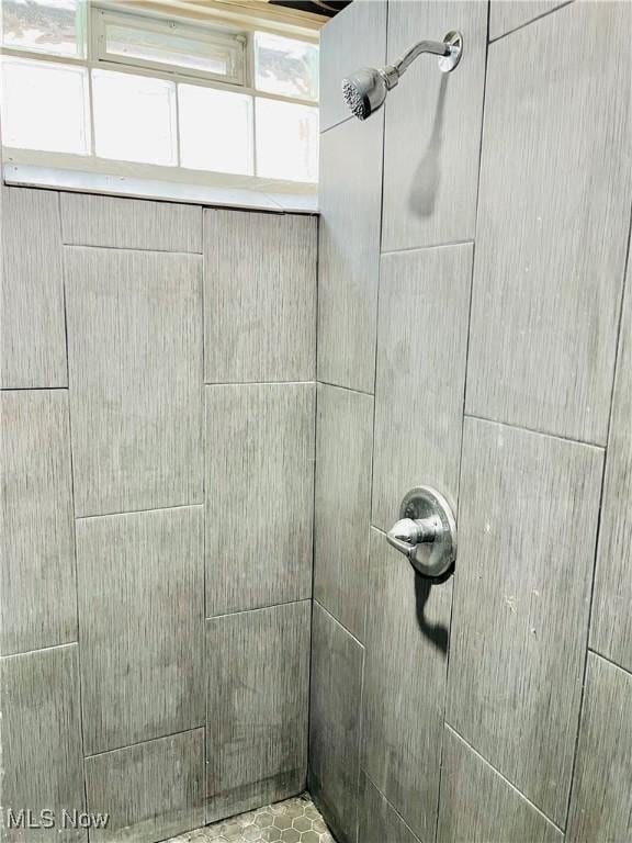 room details featuring tiled shower