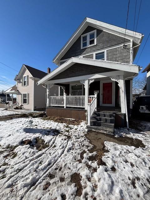 view of front of house with a porch