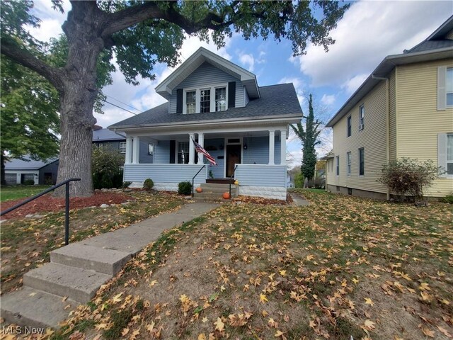 bungalow-style home featuring a porch