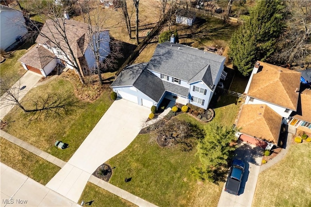 birds eye view of property