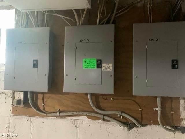 utility room with electric panel