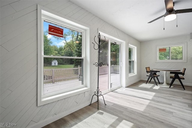 interior space featuring light wood-type flooring