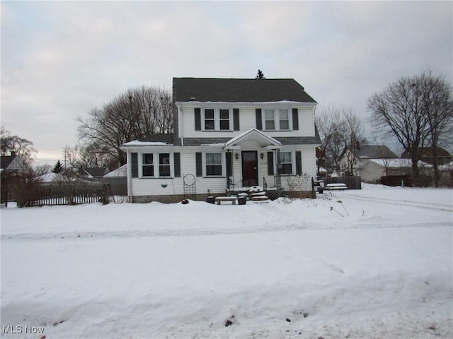 view of front of home