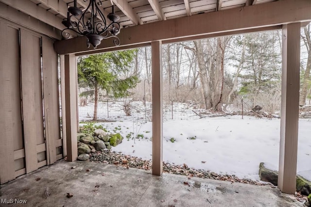 view of doorway to outside