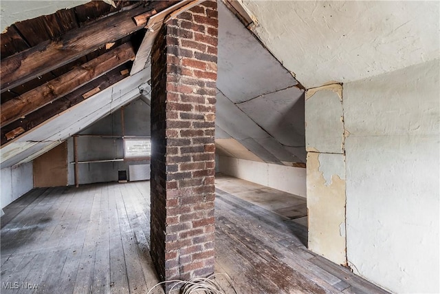 view of attic