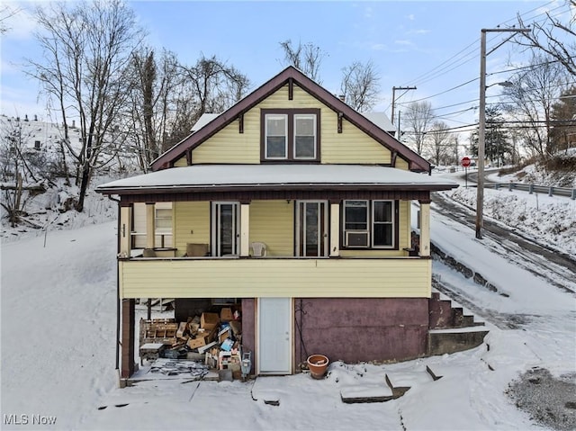 exterior space with a porch