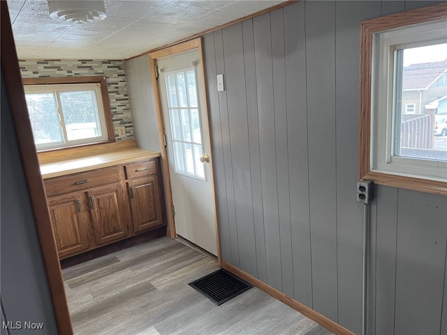 entryway featuring light hardwood / wood-style floors