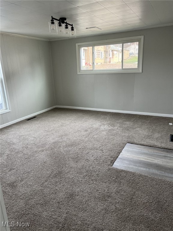 view of carpeted empty room