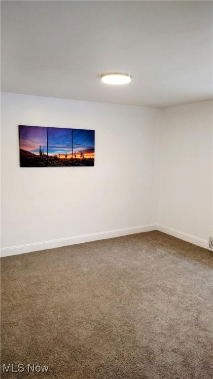 view of carpeted empty room