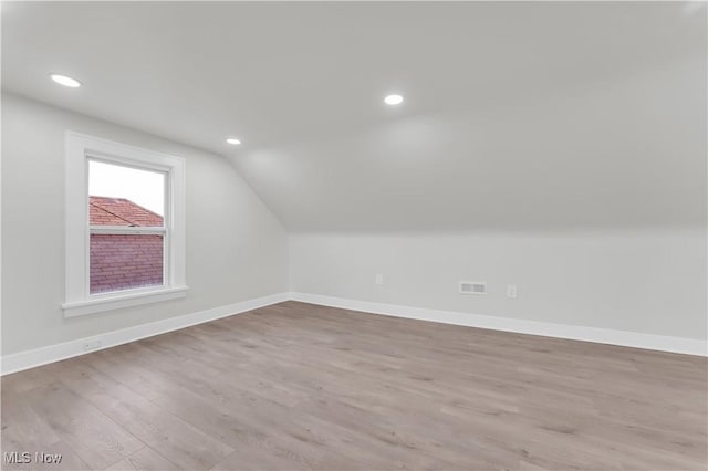 3295 Yorkshire Rd, Cleveland Heights, OH 44118 - bonus room with wood finished floors, lofted ceiling, baseboards, and recessed lighting