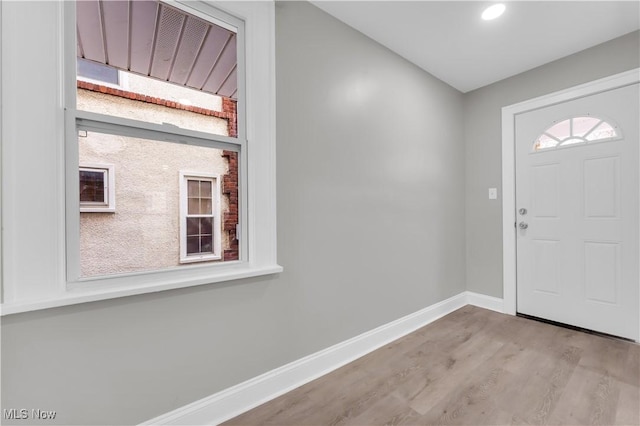 3295 Yorkshire Rd, Cleveland Heights, OH 44118 - entryway with baseboards and wood finished floors