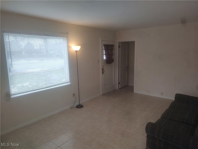 view of unfurnished living room