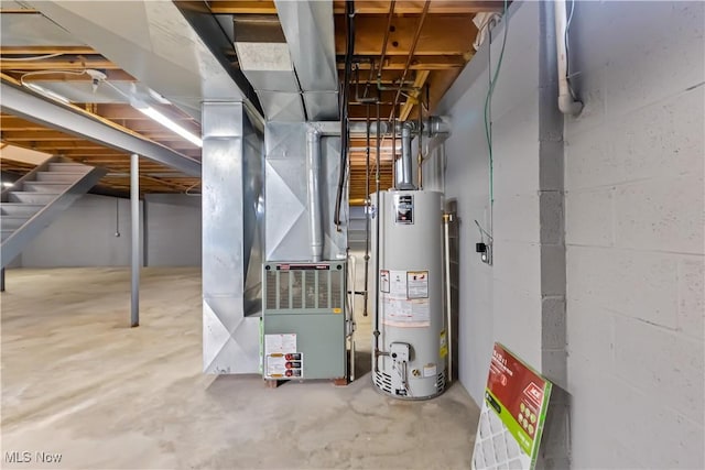 5420 Cloisters Dr, Canfield, OH 44406 - utilities featuring gas water heater and heating unit