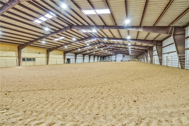 view of horse barn