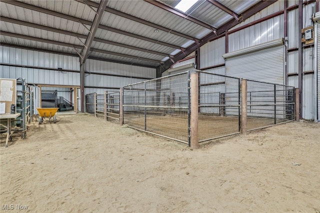 view of horse barn