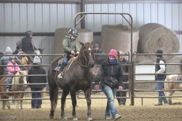 view of horse barn