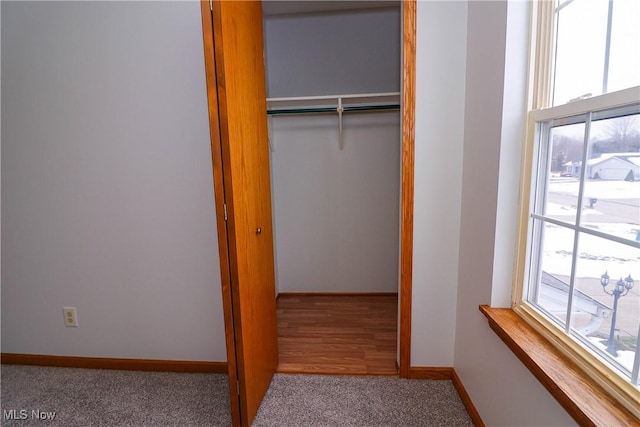 view of closet