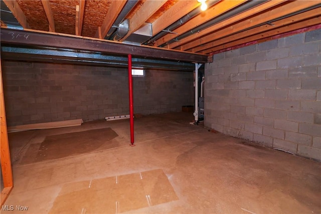 view of basement