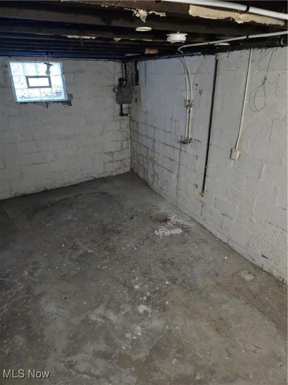 view of basement