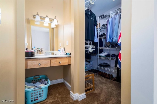 bathroom featuring vanity