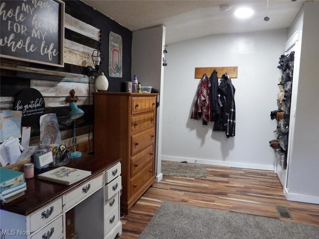 interior space featuring hardwood / wood-style flooring