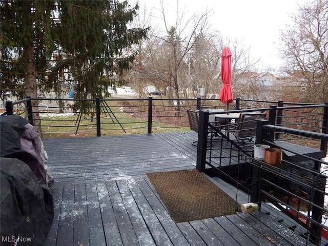 view of deck