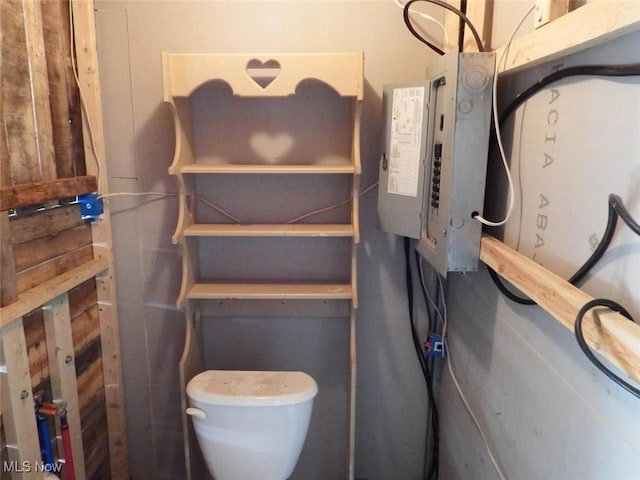 interior space with toilet