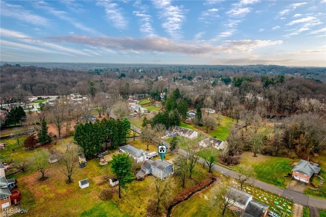 birds eye view of property