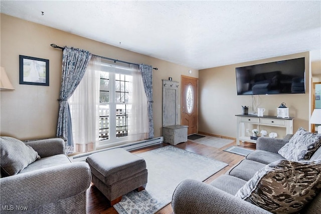 24886 Sherman St, Homeworth, OH 44634 - living room featuring wood finished floors