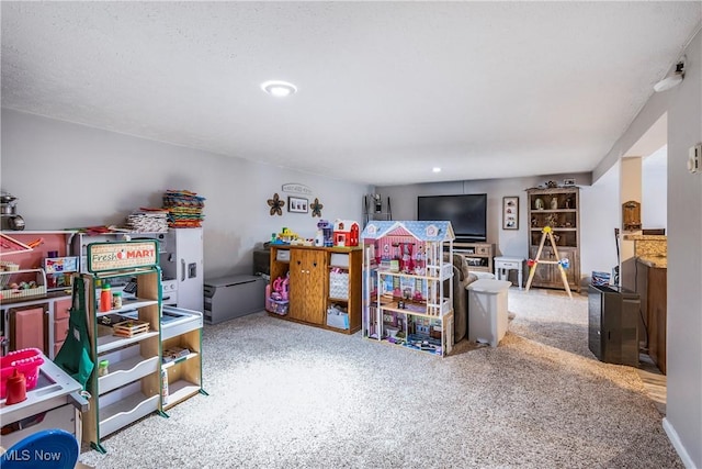 24886 Sherman St, Homeworth, OH 44634 - game room featuring carpet flooring and recessed lighting