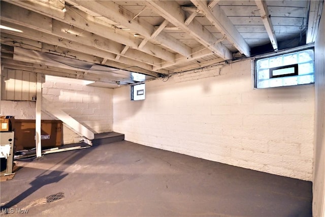 view of basement