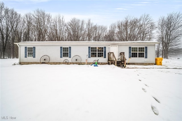 view of manufactured / mobile home