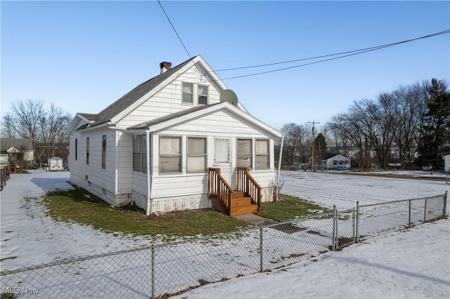 view of bungalow-style home