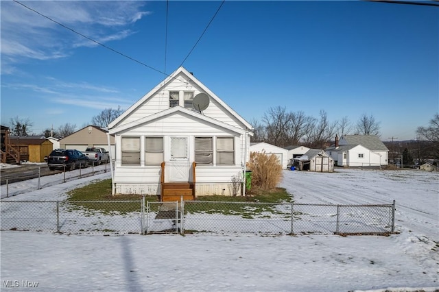 view of bungalow-style home