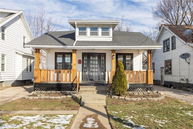 bungalow with covered porch