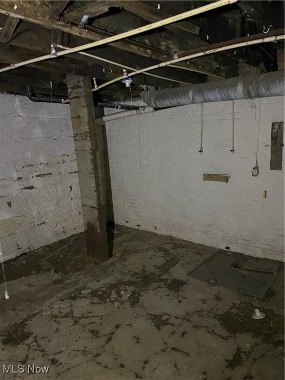 view of basement