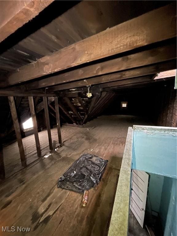 view of attic