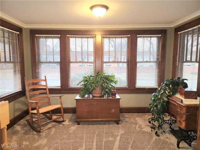 sunroom / solarium featuring a healthy amount of sunlight