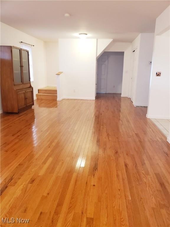 interior space featuring wood-type flooring