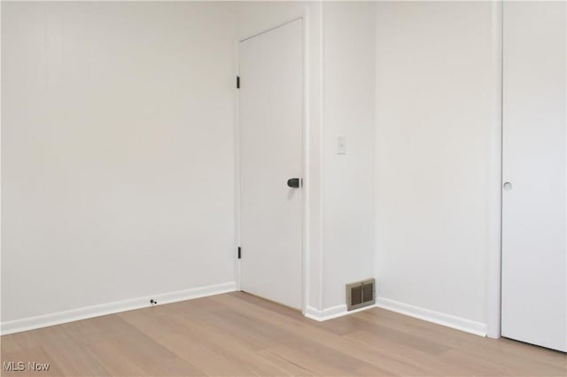 interior space with light hardwood / wood-style floors