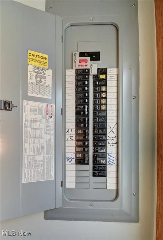 utility room with electric panel