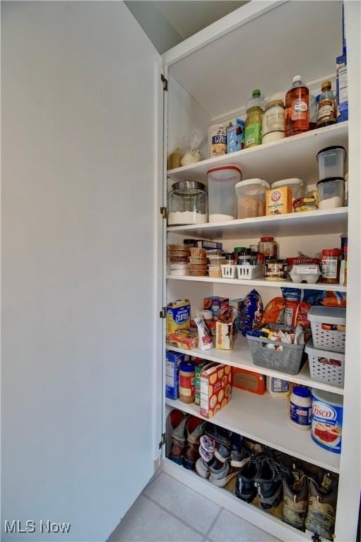 view of pantry