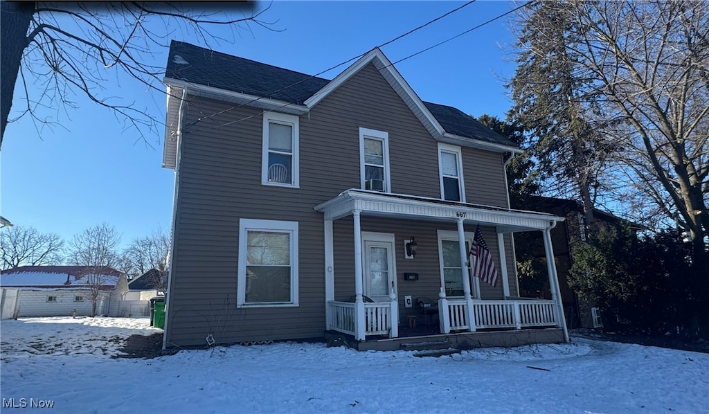 view of front of house featuring a porch