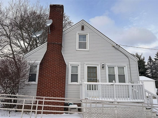 exterior space featuring covered porch