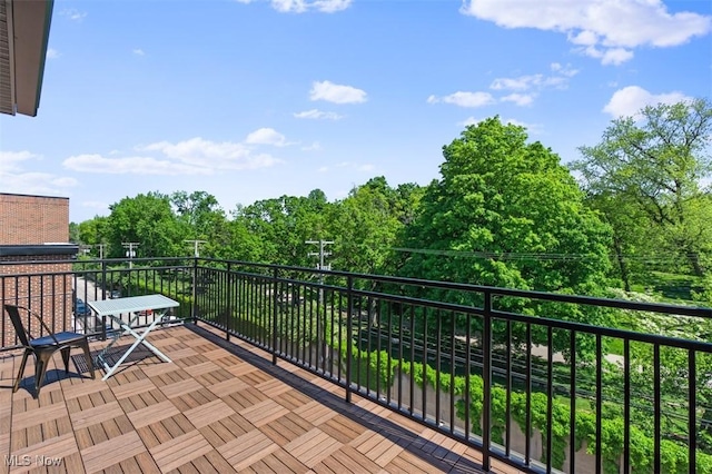 view of balcony