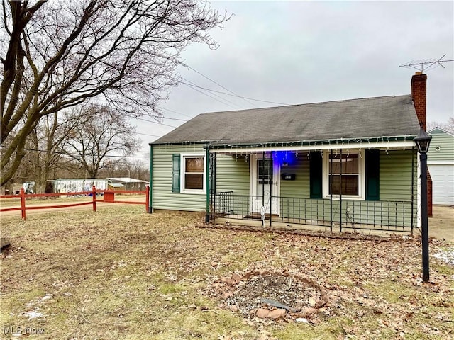 view of front of home