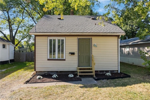 exterior space featuring a yard