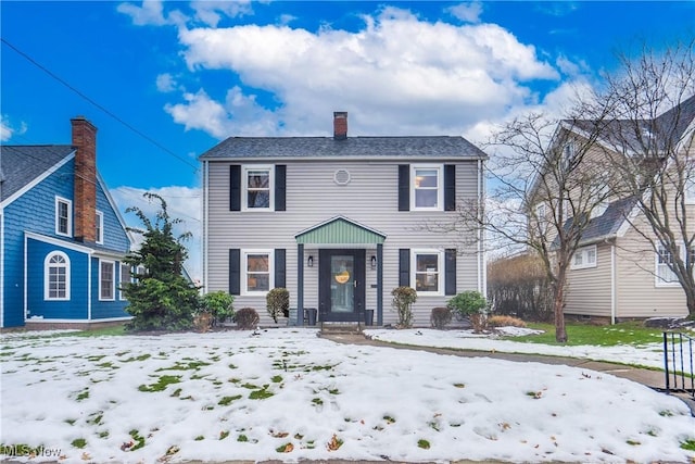 view of colonial inspired home